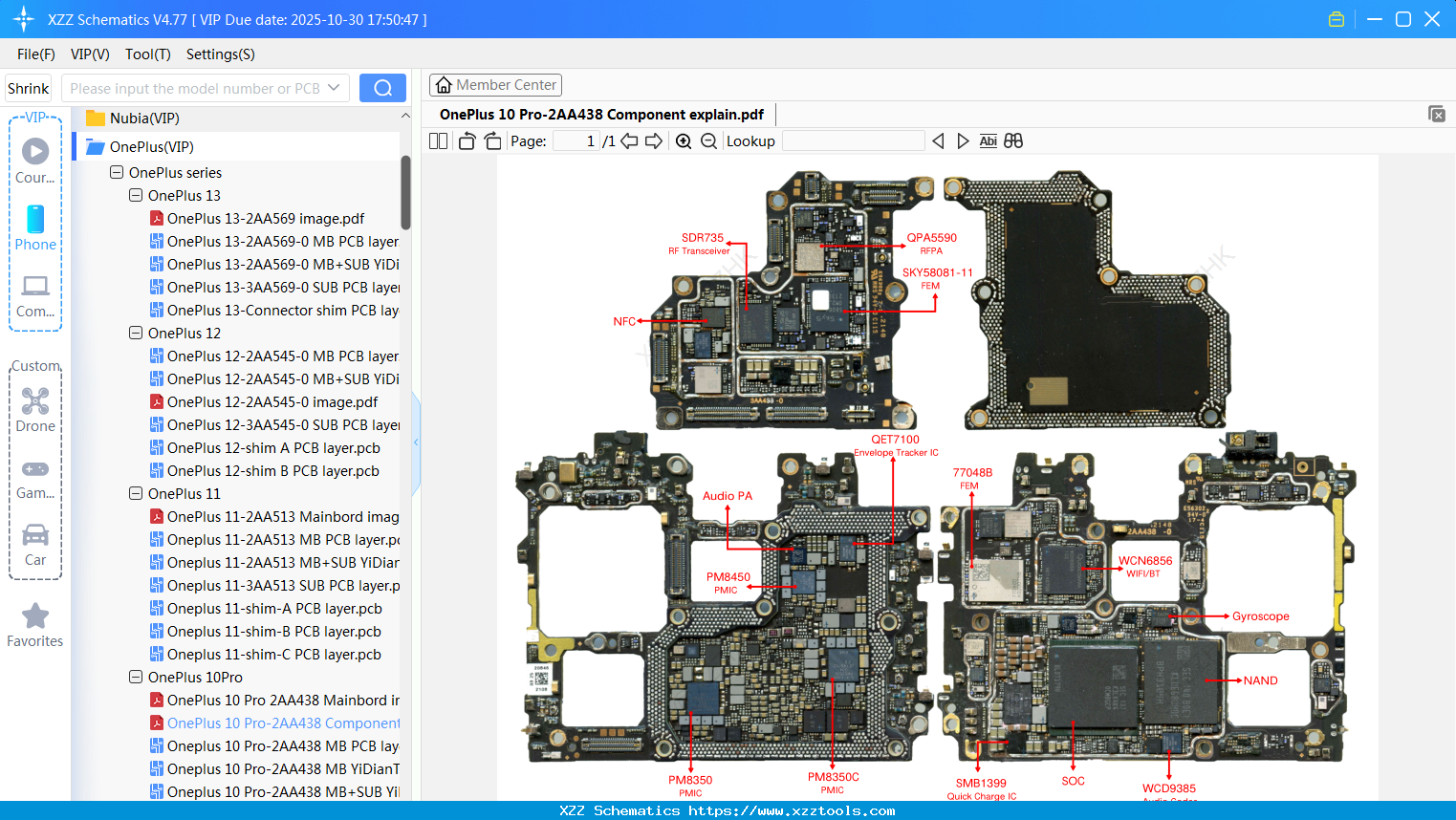 OnePlus 10 Pro-2AA438 Component Explain